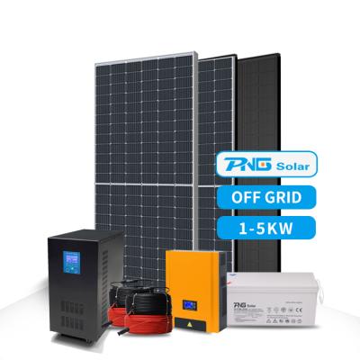 China Home Energy Solar Panel PV System Kit Mounting Supply Off Grid 5kw Solar System for sale