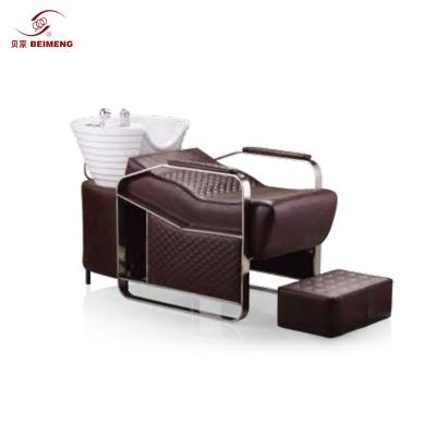 China New Arrival Modern Hair Salon Furniture Massage Bed Shampoo Comfy Hair Sink Shampoo Bed With Bowl for sale