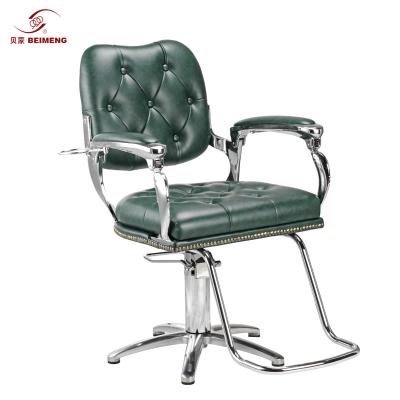 China BEIMENG Wholesale Modern Lockable Hair Furniture Modern Equipment Barber Style Luxury Black Barber Style Beauty Color Chair for sale