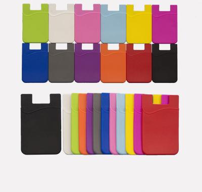 China Fashion Wholesale Custom Logo Phone Wallet Mobile Phone Card Holder for sale