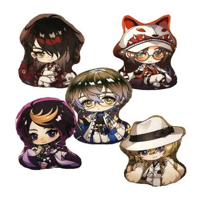 China Plush Product Customization Plush Cloth Plug Ike Mysta Vox Luca Anime Character Shape Pillow for sale