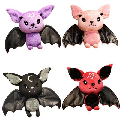 China Custom Cute Gift Bat Plush Toy Stuffed Animal Soft Plushies Wings Spread Bat Halloween Cartoon Stuffed Soft Plush Toy for sale