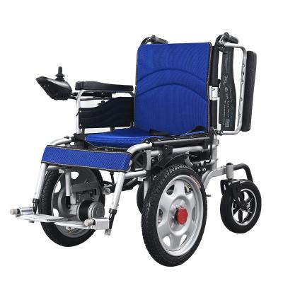 China Convenient CE Approve 396lbs Loading Painted Steel Frame Aluminum Alloy Foldable Wheelchair For Disabled for sale