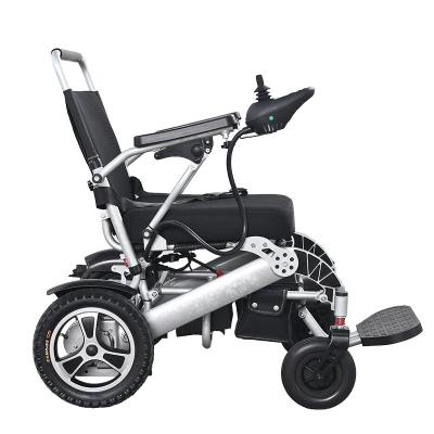 China Aluminum Alloy CE Aluminum Alloy Folding Wheelchair Lightweight Power Remote Control Collapsible Wheelchair for sale