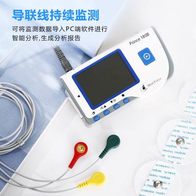 China Diary Checks CE Home Single Channel Hospital Wireless Transfer Data 10 Hours Holter Portable Electrocardiograph ECG Monitoring ECG Machine for sale