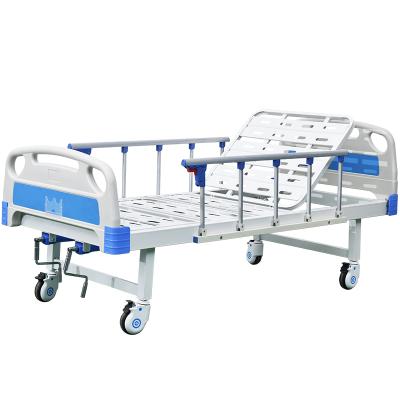 China Custom Hospital Clinic CE Approved Two Function Bed 2 Cranks Hospital Bed Nursing Equipment Manual Hospital Bed for sale