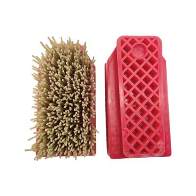 China Diamond Fickert Marble Leather Surface Leather Buffing Polish Brush Abrasive Grinding Tool for sale