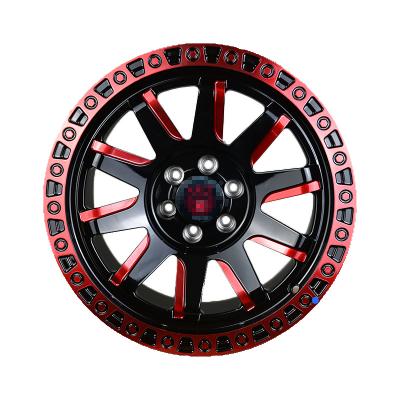 China High Quality ALLOY Car Wheel 19 20 Inch 6*139.7 20x10 22x12 Off Road Vehicle Reddish Black Car Wheel Rims Wheels for sale