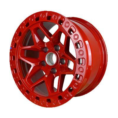 China High Quality ALLOY Car Wheel 25 26 Inch 6*139.7 20x10 22x12 Off Road Vehicle Red Car Wheel Rims Wheels for sale