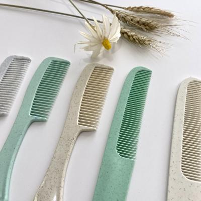 China Wholesale Commercial Disposable Hotel Hair Comb Portable Recyclable Wheat Straw Hair Comb for sale