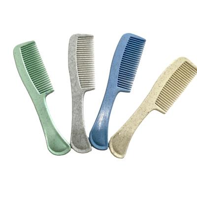 China Wholesale Commercial Disposable Hotel Hair Comb Portable Recyclable Wheat Straw Hair Comb for sale