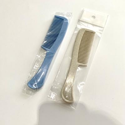 China Wheat Straw Cheap Personalized Wheat Straw Plastic Comb Anti Static Biodegradable Hair Comb for sale