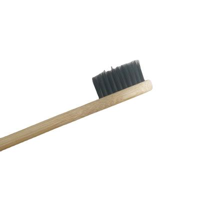 China Disposable toothbrush Laser logo Custom bamboo Charcoal toothbrush Disposable toothbrush for sale