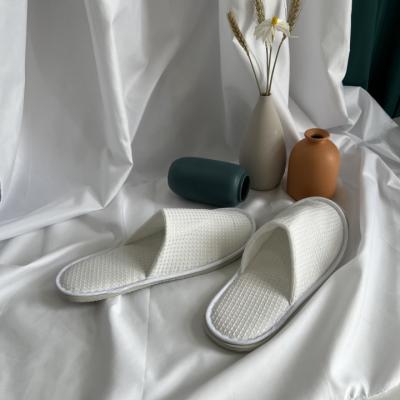 China Disposable Disposable Hotel Home Hotel Spa Splippers Washable Waffle Lightweight Customized Disposable Slippers for sale