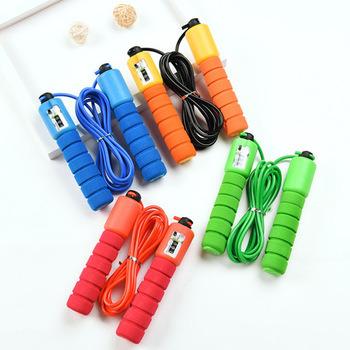 China Sponge Jump Rope With Adjustable Sports Counter Fitness Digital Fast Speed ​​Counting Skip Jump Rope for sale