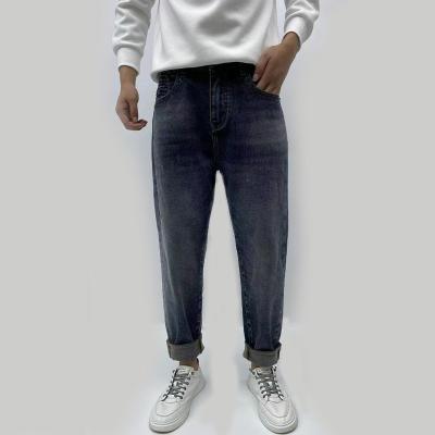 China Ripped jeans JC-011 2023 Means jean pent baggy stacked denim jeans street wear stone washed black big boy baggy jeans for sale