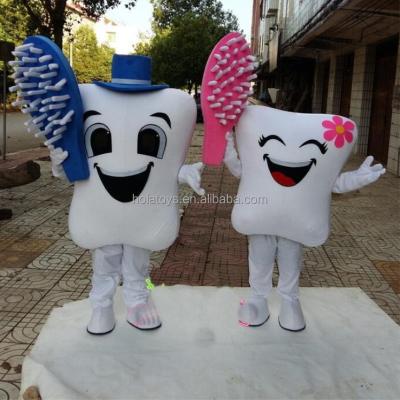 China Polyester Hola Tooth Mascot Costume Costume/couples mascot for sale for sale