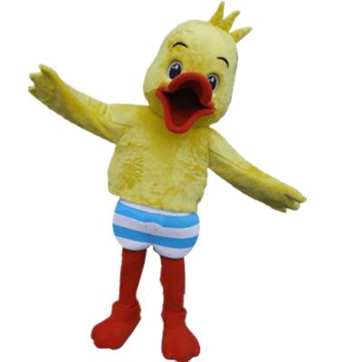 China yellow duck mascot costumes/adult size animal mascot costumes for sale