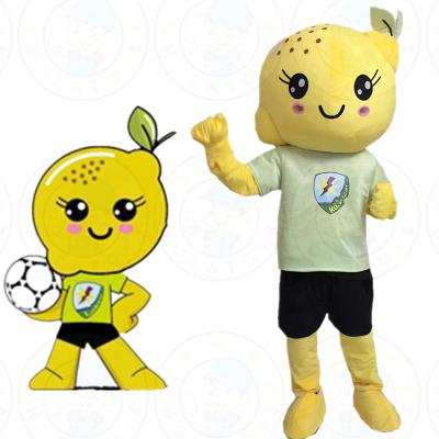 China Custom Soft Plush Hola Lemon Mascot Costumes / Fruit Mascot Costumes for sale