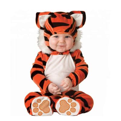 China Super Soft Plush / Baby Tiger Cheap Baby Suits / Baby Rompers for sale