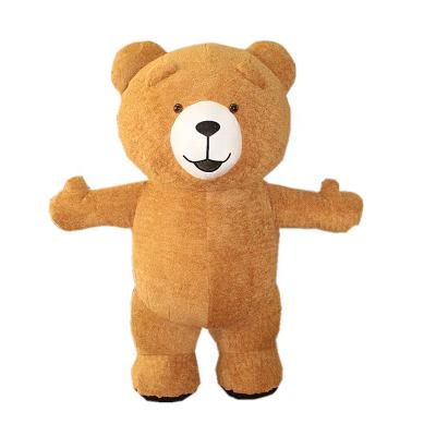 China Large inflatable soft plush/inflatable teddy bear mascot costumes for sale