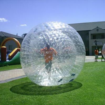 China Toy Hola Inflatable Clear Human Hamster Ball / Inflatable Zorb for sale