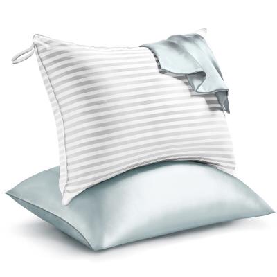 China 100% Elegant Anti-pilling Satin Pillows Customized Hot Sale High Quality Many Choice Of Colors Polyester Pillows Sheet Set for sale