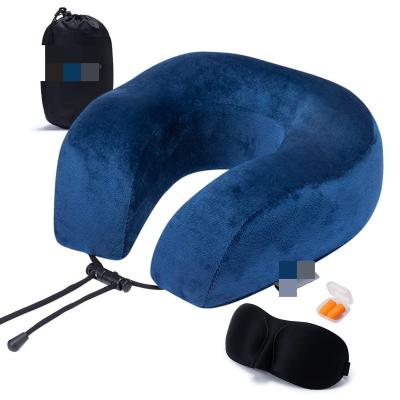 China Wholesale Anti-Static Comfort U Shape Memory Foam Car Neck Pillow Support Pillow For Airplane Travel for sale