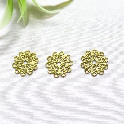 China Filigree Cap 15-16mm Gold Pearl DIY Jewelry Accessory for sale