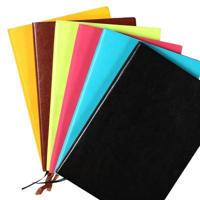 China Customized A5 PU School Leather Notebook Hardcover Book With Custom Logo for sale