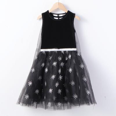 China Princess Cloak Dress Velvet Princess Mesh Cartoon Breathable Dress Girls Children's Dress Dress Birthday Festival for sale