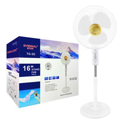 China OEM EVERNAL STAR TG-50 factory supply 16 inch electric home use standing fan outdoor remote control fan for sale