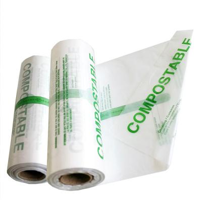 China Waste 100% Degradable T-shit Plastic Bags Die Cut Biodegradable Garbage Bag for sale