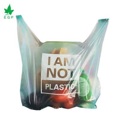 China 100% Biodegradable Garbage Bags Garbage Bags Biodegradable Garbage T-Shirt Bag for sale