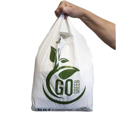 China 100% Custom Biodegradable EGP T-shirt Bags Compostable Buying Custom Made T-shirt Bags Compostable Whosale for sale