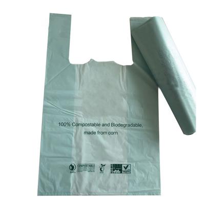 China Biodegradable Fruit T-shirt Packaging Plastic Bag Shopping Bag For Vegetable Fruit for sale