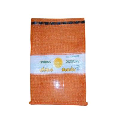 China Agriculture Customized Vegetable PP PE Drawstring Mesh Bag Packing Potatoes Onions 50kg for sale