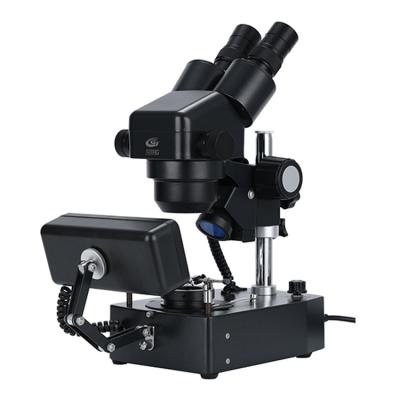 China ZTX-E-ZB SWF10x/22mm tilted binocular microscope stone setting gemological jewelry gem microscopes microscope ZTX-E-ZB for sale