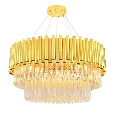 China New Design Good Quality Luxury Steel Gold K5 Large K9 Crystal Modern Living Room Chandelier For Designer for sale