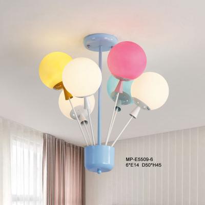 China Modern Kindergarten Child Care Center Full of Childish Funny Playful Children's Bedroom Color Balloon Chandeliers Pendant Light for sale