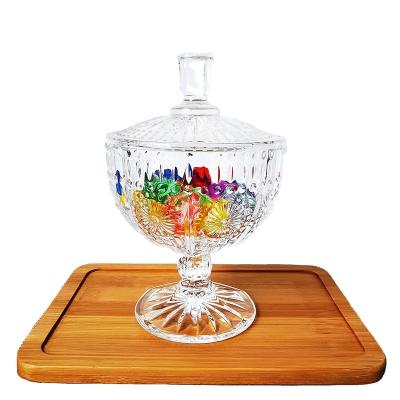 China Wholesale Hot Selling Latest Design Freshness Preservation Stored Containers Candy Glass Jar for sale