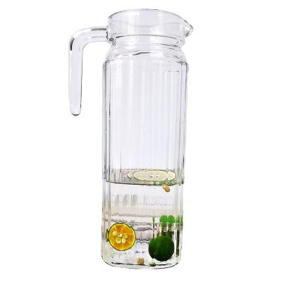 China Bedside Water Pitcher High Capacity Modern Design Glass Water Viable Direct Wholesale Water Pitcher for sale