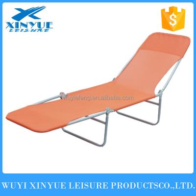 China Adjustable Sun Lounger Folding Long Beach Chair Sun Beds for sale