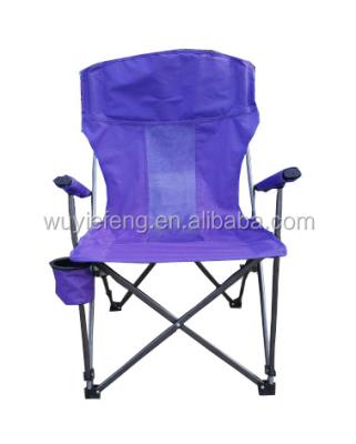 China New Designs Lightweight Easy-carry Portable Outdoor High Back With Cup Holder Folding Chair Camping for sale