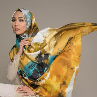 China Cotton New Customize Floral Print Pattern Cotton Shawls Women Muslim Hijab Tudung Scarf for sale