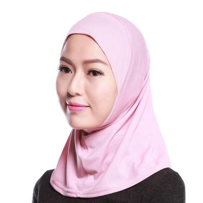 China High quality underwear women polyester bandeau ninja plain plain amira simple short hijab for sale