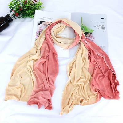 China Wholesale Small Size Colorful Hijab Scarf Breathable Daily Life Shade Popular Shade Shawls for sale