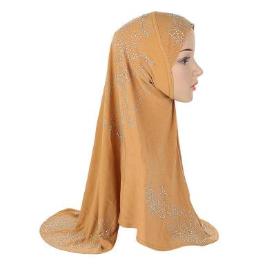 China Wholesale fancy fancy hemp head crystal hijab with crystals for muslim women instant hijab for sale