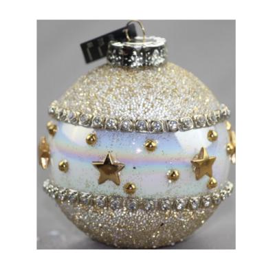 China 6/7/8cm Durable High Quality Custom Christmas Tree Ornaments Galaxy Pattern Christmas Decoration Balls for sale