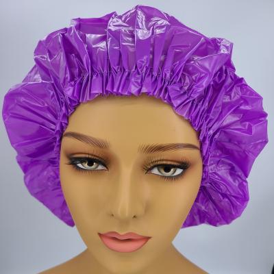 China Wholesale soft HUGE comfortable elastic vinyl shower cap band. Raincoat for sale